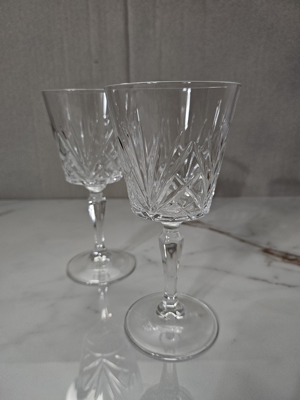Vintage Cristal d'Arques France Crystal Glasses - St. Maxime (Pair of 2)